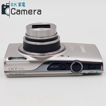 【中古】【ほぼ未使用】Canon IXY 650 PC2274 キャノン イクシー シルバー 付属一式 コンパクトデジタルカメラ