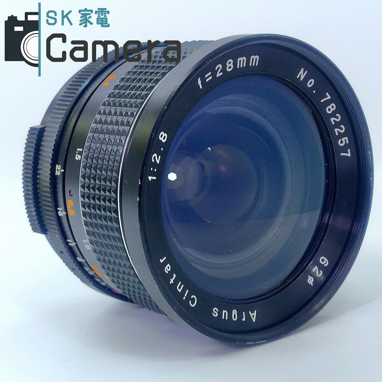 【中古】 Argus Cintar 28ｍｍ F2.8 M42 アーガス キャップ付 良