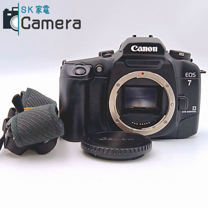 【中古】 Canon EOS 7 EYE CONTROL 一眼レフフィルムカメラ EOS7 キャノン テスト用フィルムにて動作確認済 ストラップ付