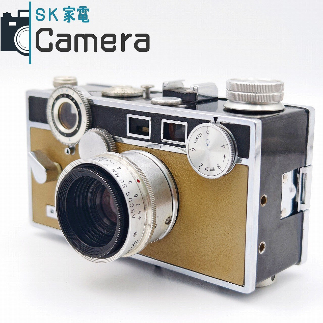 【中古】 argus 50mm F3.5 アーガス MADE IN USA レンジファインダー