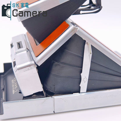 【中古】 POLAROID SX-70 LANDCAMERA ポラロイド キャメルカラー ケース ACCESSORY HOLDER ＃113 付 通電 シャッター 動作