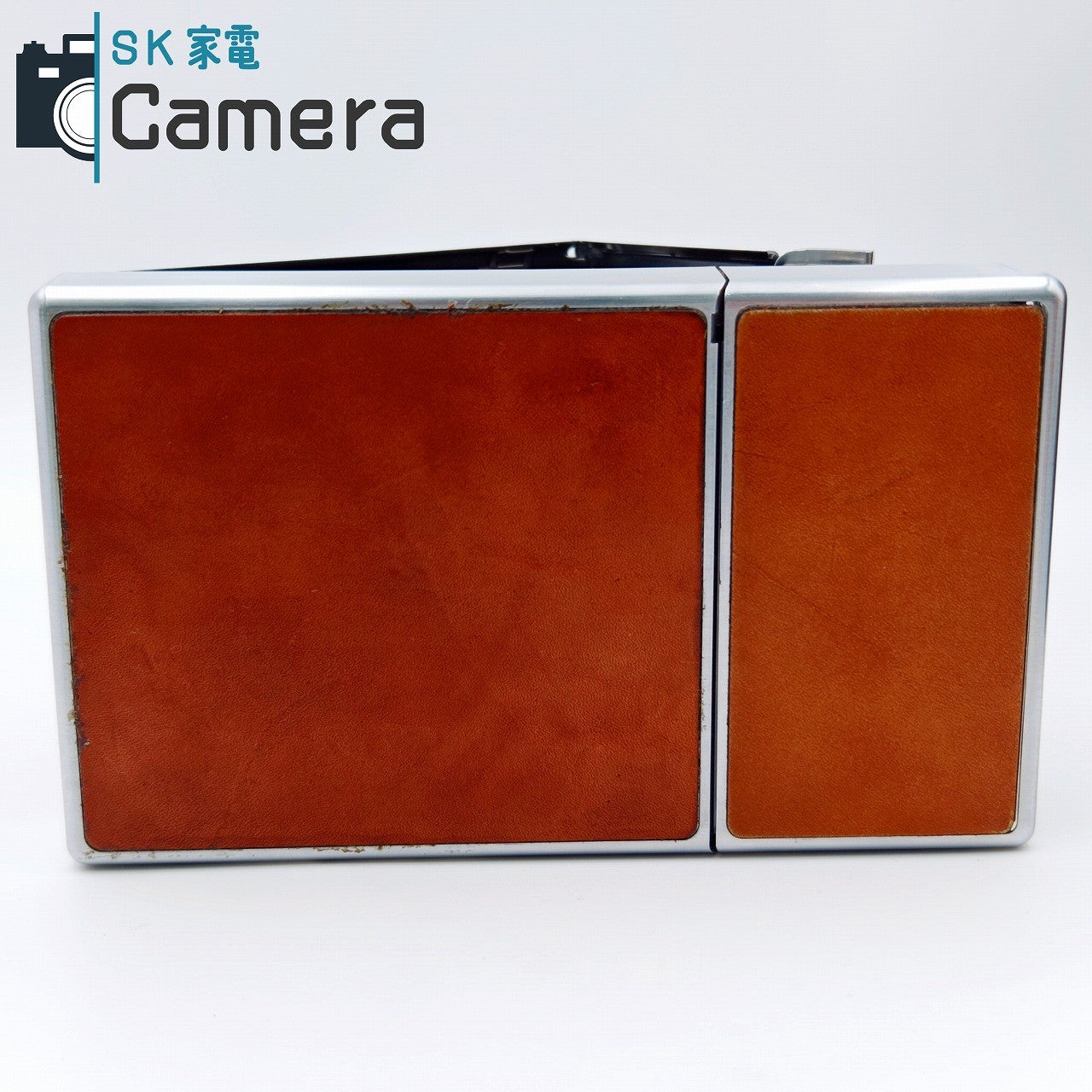 【中古】 POLAROID SX-70 LANDCAMERA IMPOSSIBLE 革ケース バック クロコダイル貼革 NDフィルター付 テスト用にて動作確認済 ポラロイド