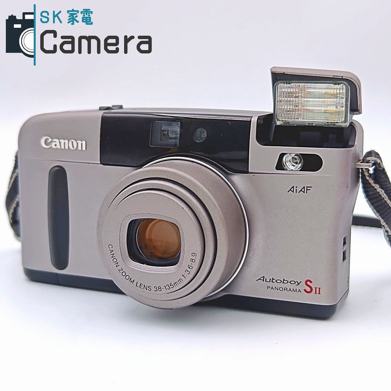 【中古】 Canon Autoboy SII PANORAMA AiAF テスト用フィルムにて確認済み キャノン オートボーイ コンパクトフィルムカメラ 箱付