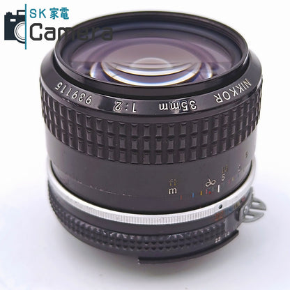 【中古】 Nikon Nikkor 35ｍｍ F2 Ai HN-3 L1Bc フード フィルター 付 ニコン