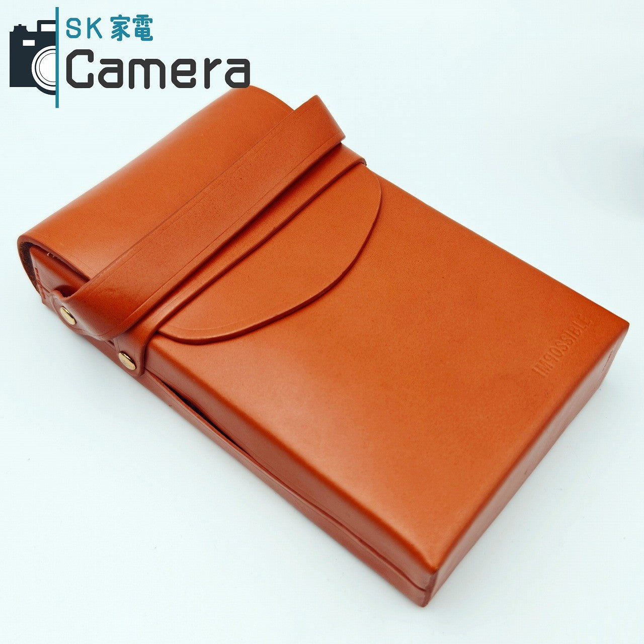 【中古】 POLAROID SX-70 LANDCAMERA IMPOSSIBLE 革ケース バック クロコダイル貼革 NDフィルター付 テスト用にて動作確認済 ポラロイド