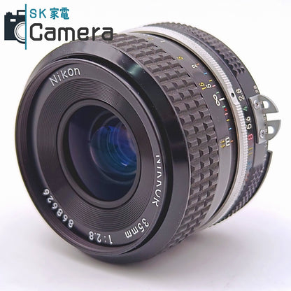 【中古】 Nikon Nikkor 35ｍｍ F2.8 Ai HN-3 L1Bc フード フィルター 付 ニコン
