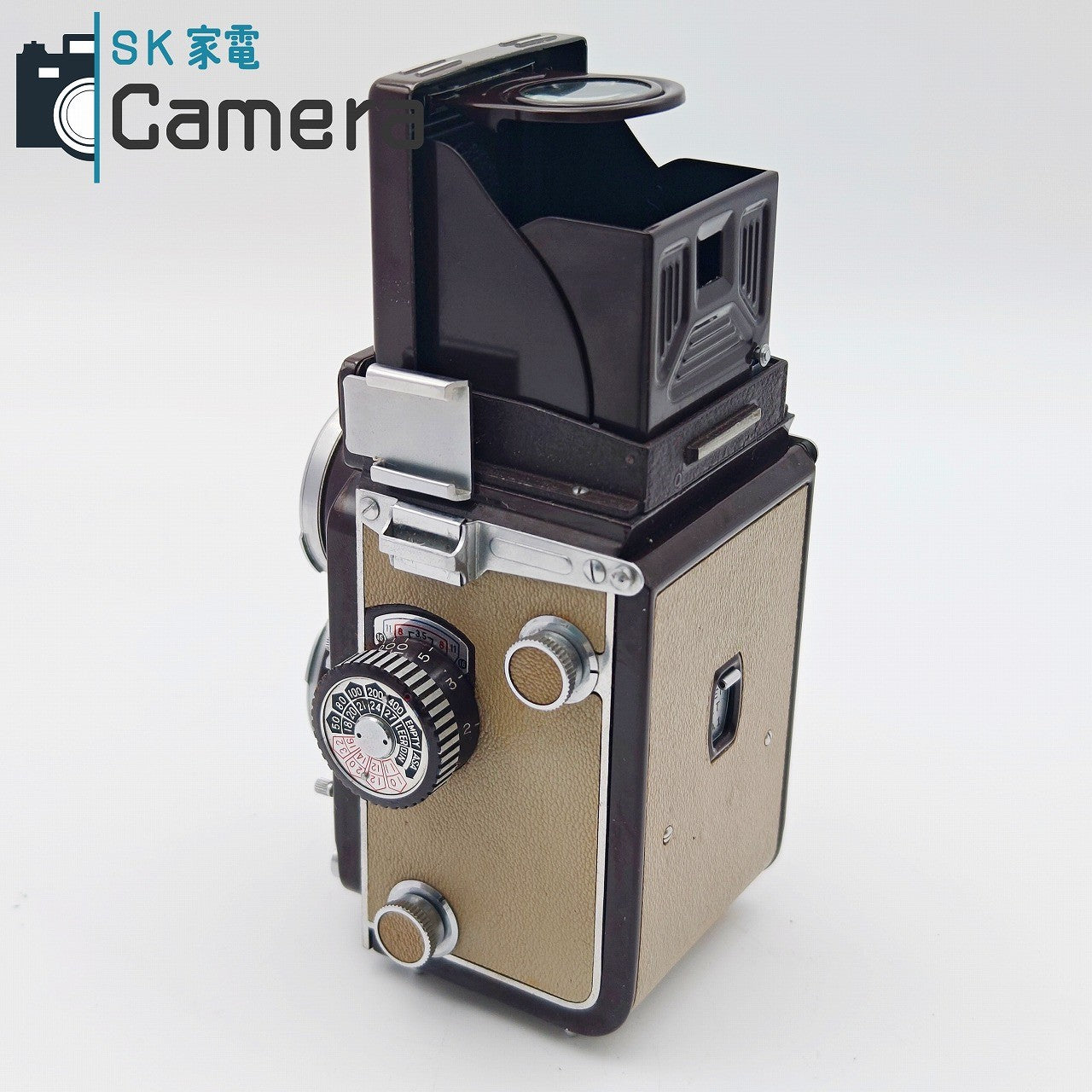 YASHICA Yashica-44 Yashikor 60mm F3.5 Brown TLR Camera Rare Color
