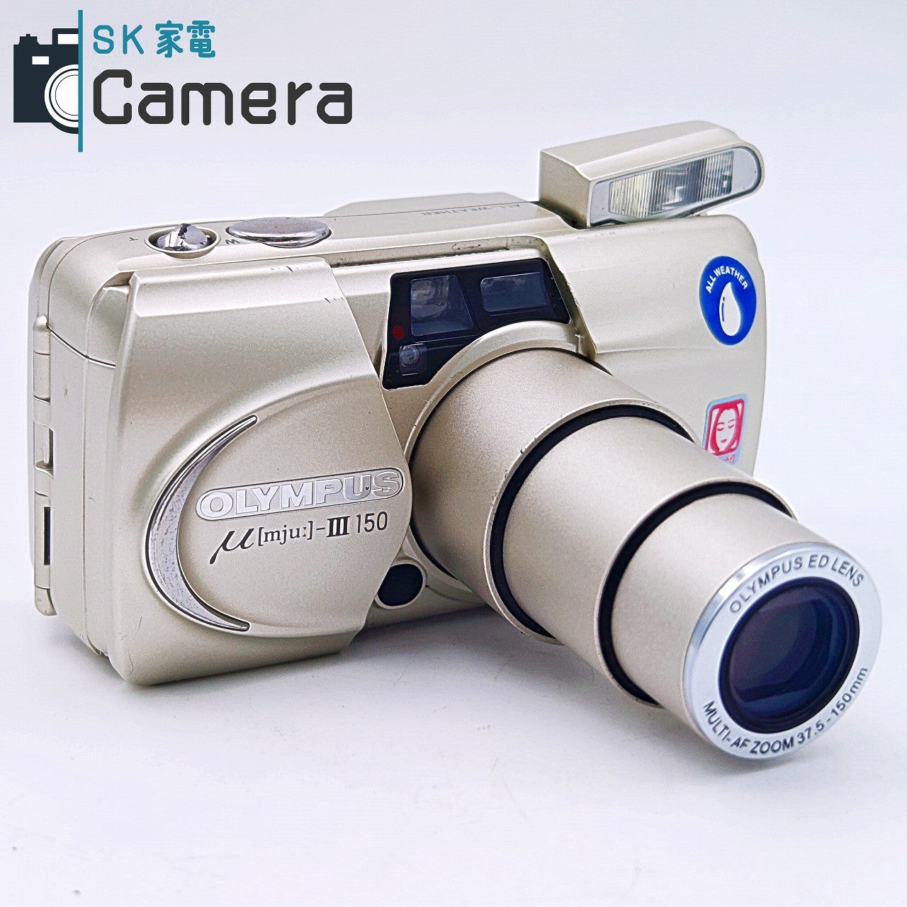 【中古】 OLYMPUS μ [mju:] - III 150 37.5-150ｍｍ オリンパス ミュー コンパクトフィルムカメラ 美品