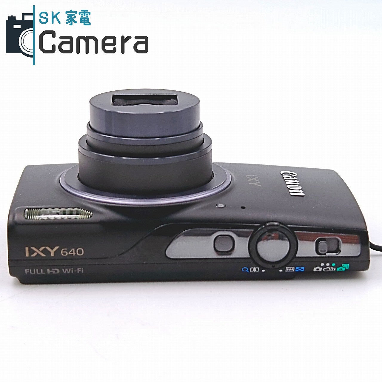 【中古】 Canon IXY 640 ブラック PC2198 電池 充電器付 キャノン コンパクトデジタルカメラ