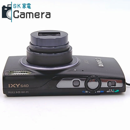 【中古】 Canon IXY 640 ブラック PC2198 電池 充電器付 キャノン コンパクトデジタルカメラ
