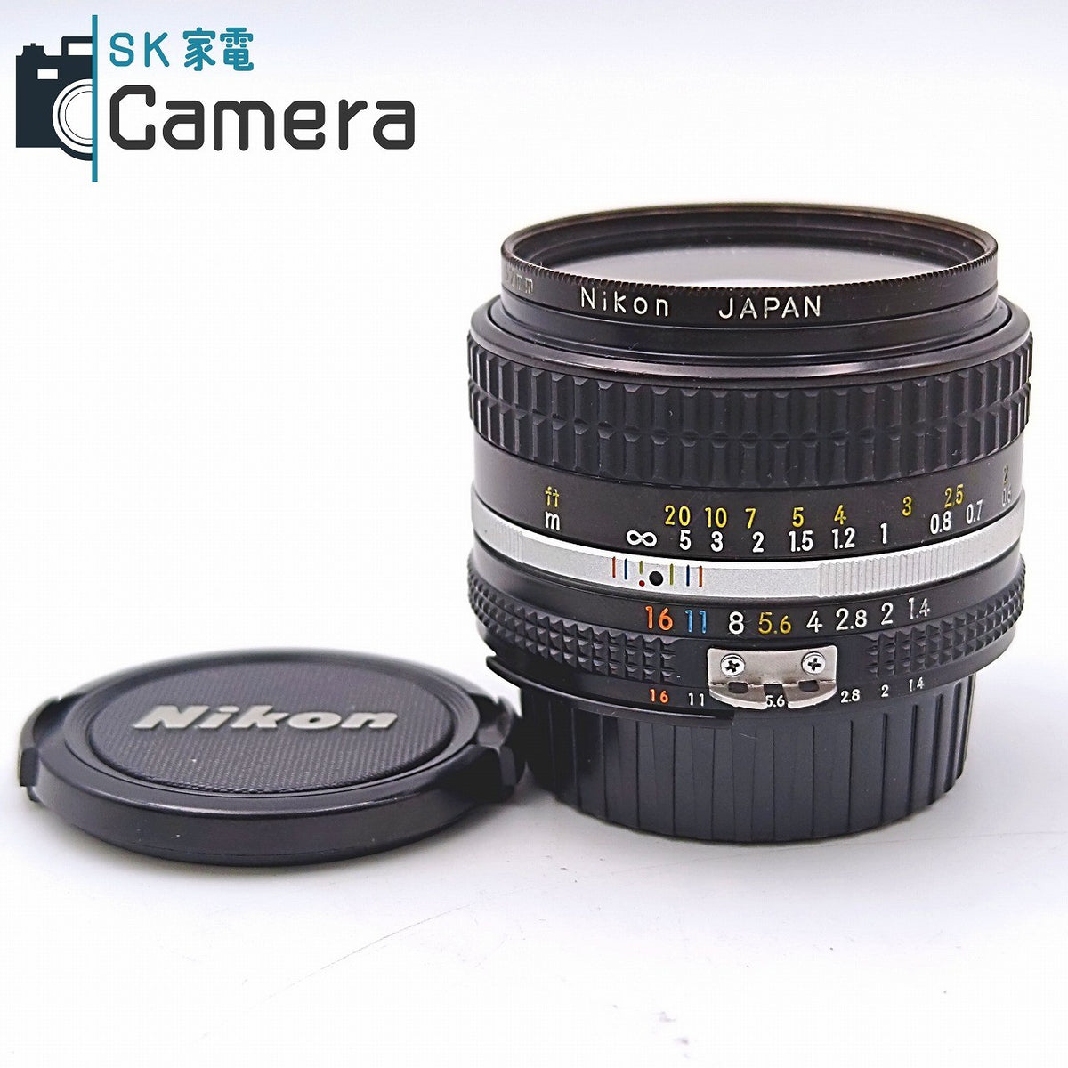 【中古】 Nikon NIKKOR 50ｍｍ F1.4 Ai-s ニコン キャップ フィルター付