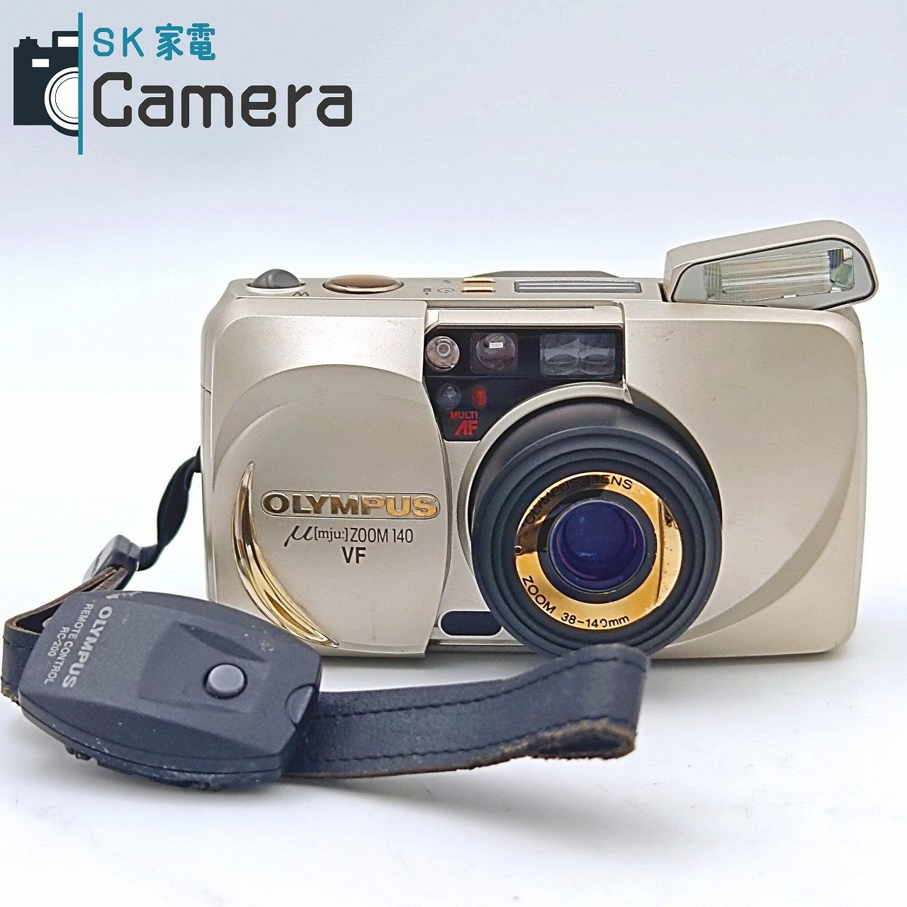 【中古】 OLYMPUS μ [mju:] ZOOM 140 VF 38-140ｍｍ オリンパス ミュー テスト用フィルムにて確認済 コンパクトフィルムカメラ