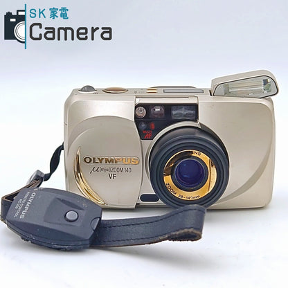【中古】 OLYMPUS μ [mju:] ZOOM 140 VF 38-140ｍｍ オリンパス ミュー テスト用フィルムにて確認済 コンパクトフィルムカメラ
