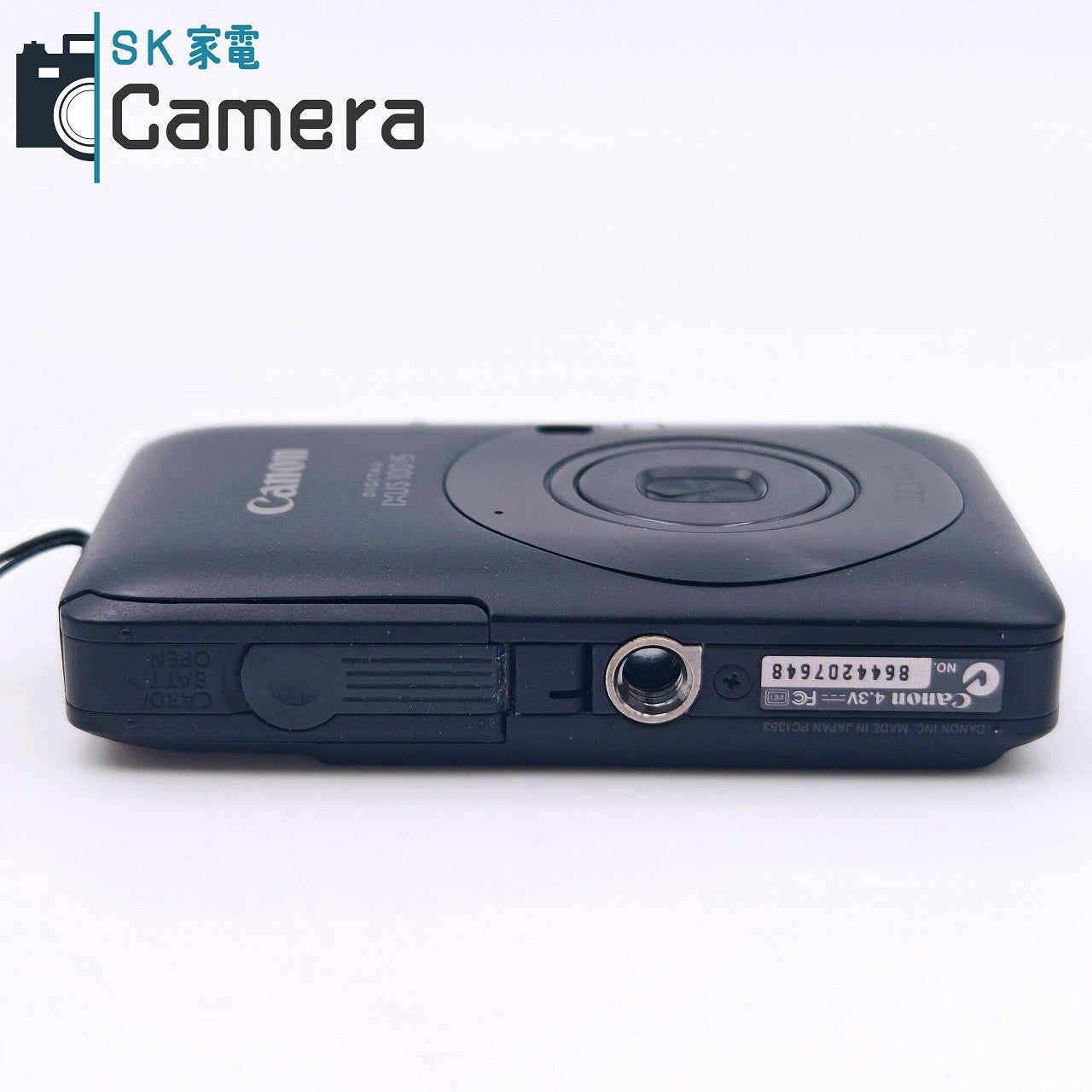 【中古】 Canon DIGITAL IXUS 100 IS ブラック コンパクトデジタルカメラ 電池 充電器付 キャノン 美品