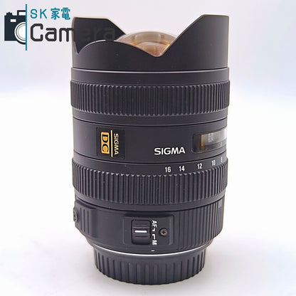 【中古】 SIGMA DC 8-16ｍｍ F4.5-5.6 HSM キャノンEF用 シグマ 美品