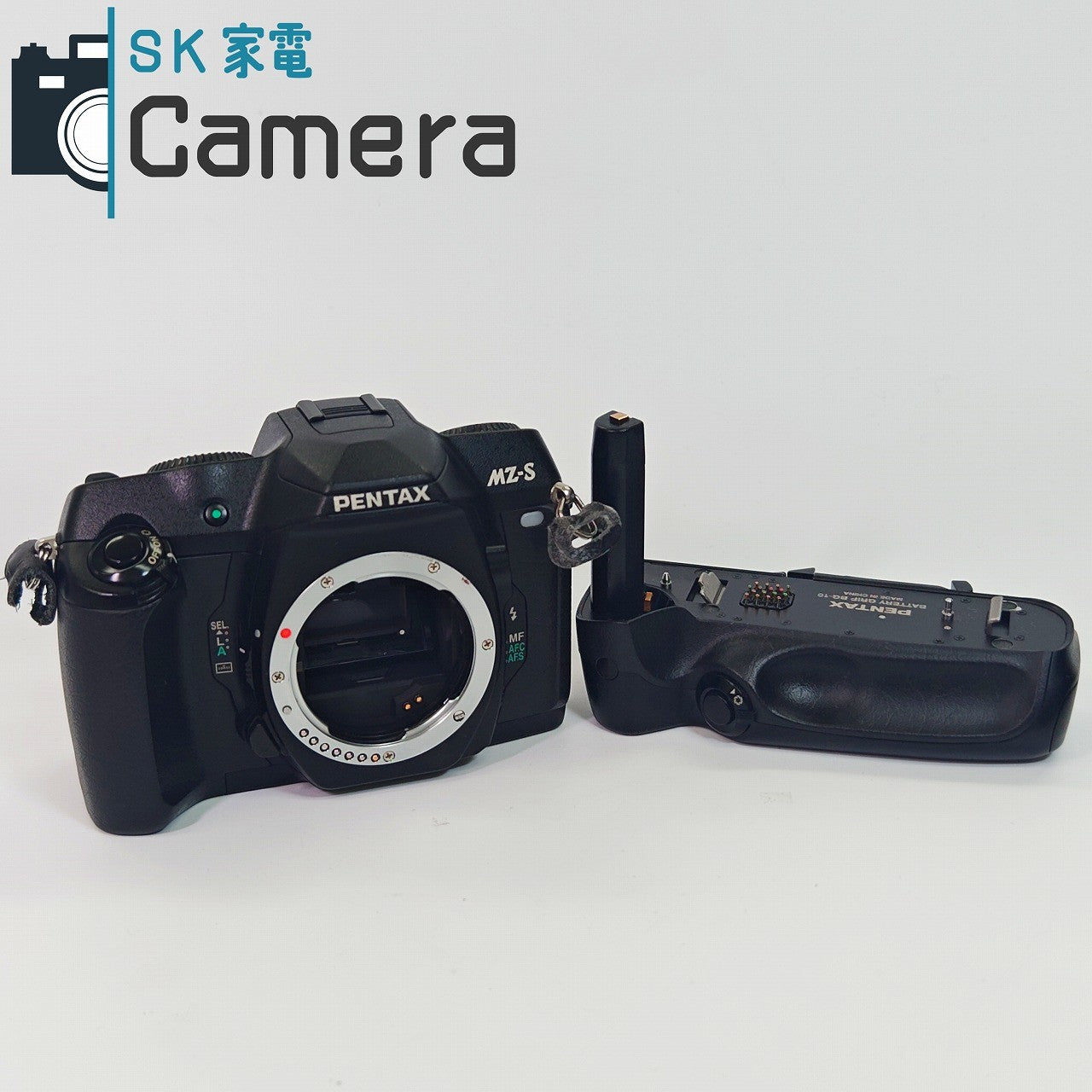 【中古】 PENTAX MZ-S ボディ + BATTERY GRIP BG-10 付 ペンタックス テスト用フィルムで確認済