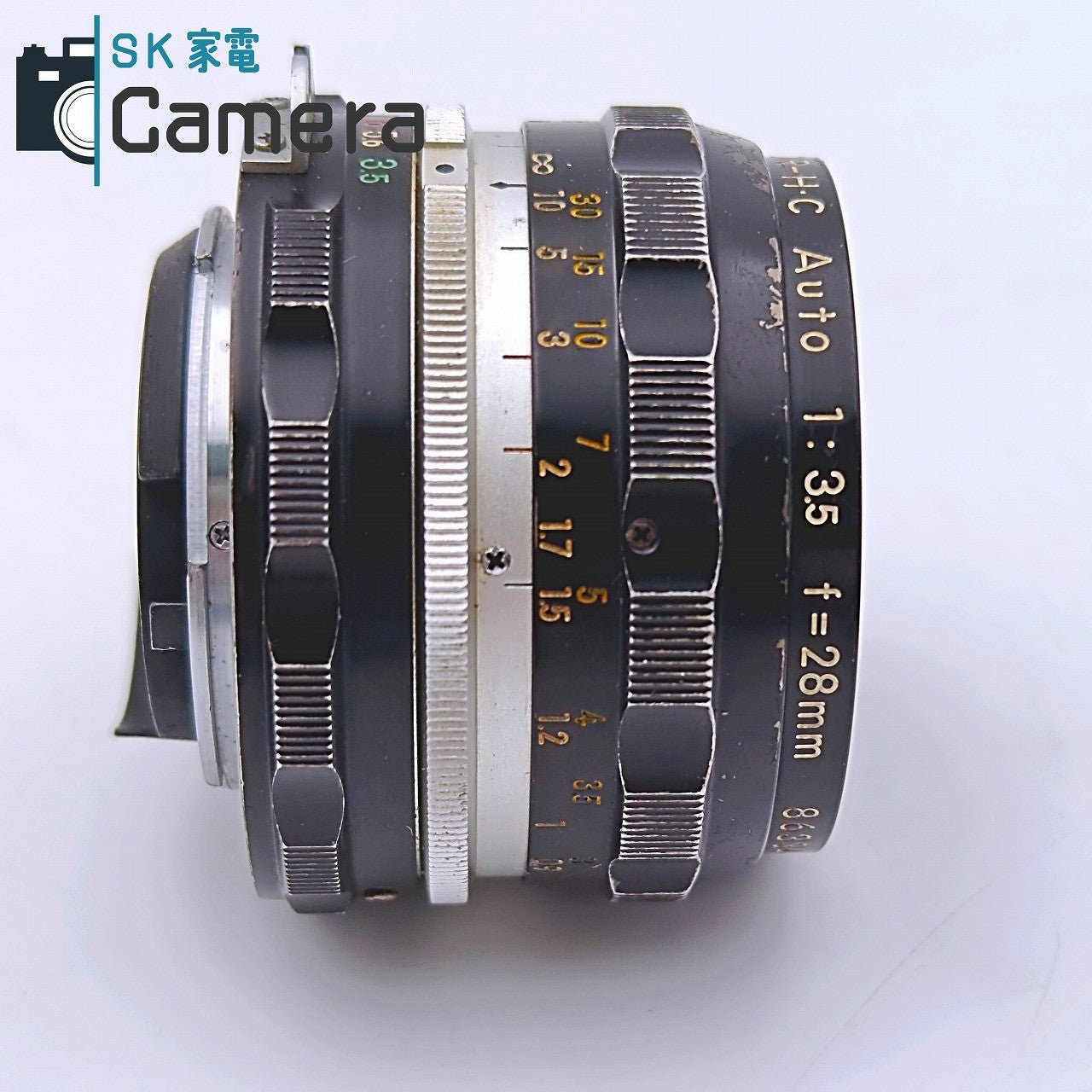 【中古】 Nikon NIKKOR-H・C Auto 28ｍｍ F3.5 非Ai HN-2 フード付 ニコン
