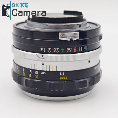 【中古】 NIKON NIKKOR-S Auto 50ｍｍ F1.4 非Ai ニコン Nippon Kogaku キャップ 保護フィルター 付