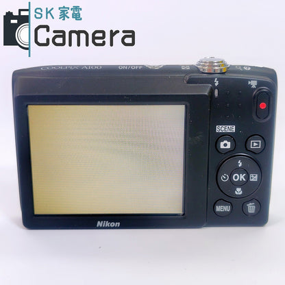 【中古】 Nikon COOLPIX A100 ニコン コンパクトデジタルカメラ 箱 充電器 電池付