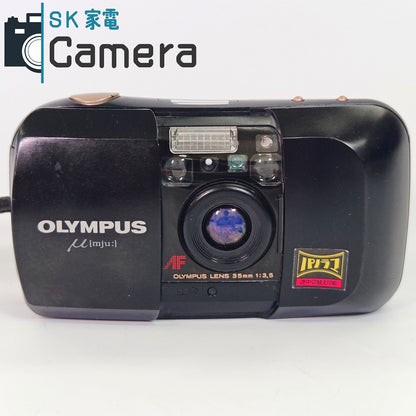 【中古】 OLYMPUS μ[mju:] 35ｍｍ F3.5 PANORAMA テスト用フィルムにて確認済 オリンパス ミュー コンパクトフィルムカメラ