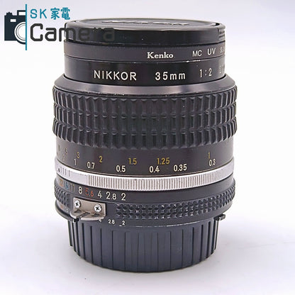 Nikon NIKKOR 35ｍｍ F2 Ai-s ニコン キャップ フィルター 付 並品