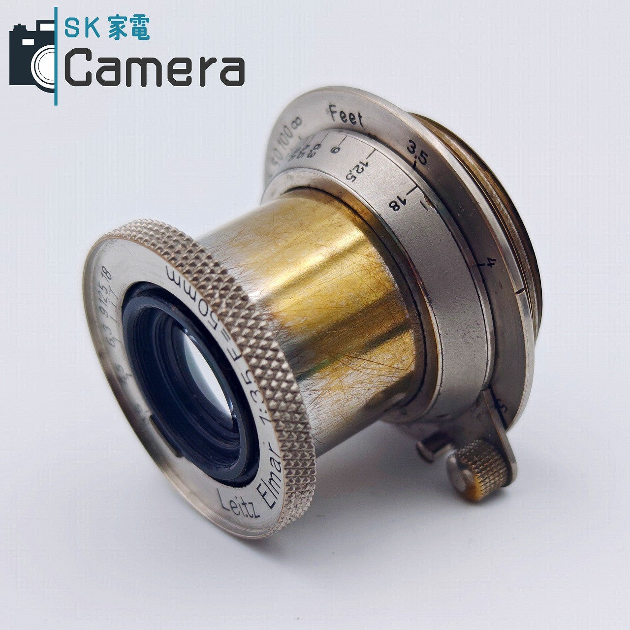 【中古】 Leitz Elmar 50ｍｍ F3.5 L39 nickel ライカ ニッケル エルマー シリアル・鏡胴ナンバー無