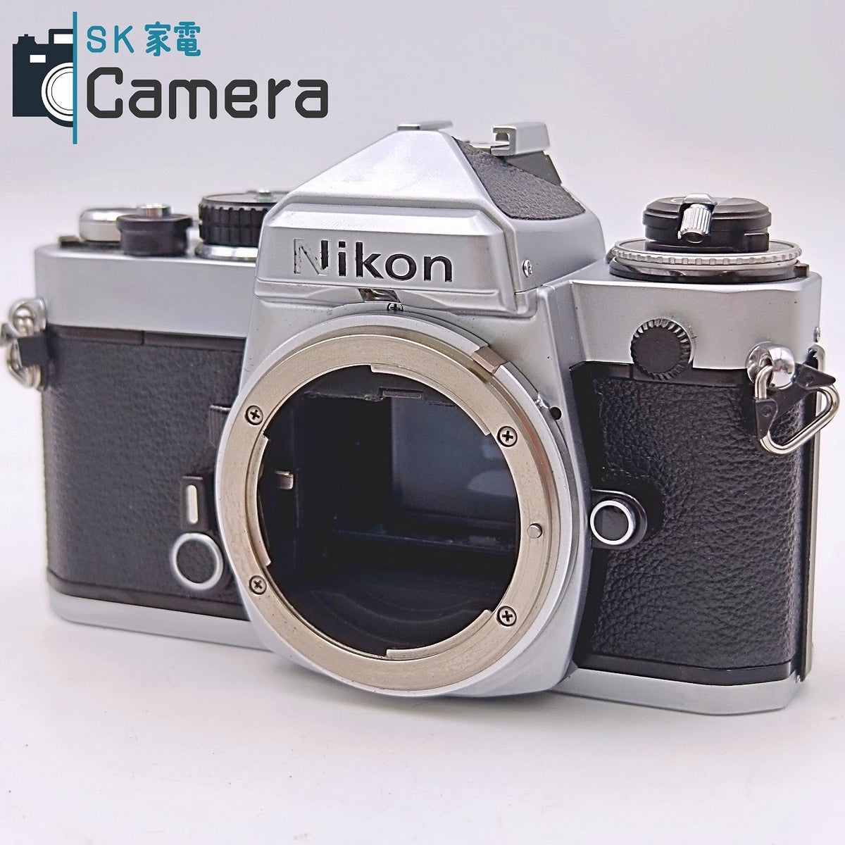 【中古】 Nikon FE シルバー シャッター 露出 動作 ニコン ボディキャップ付