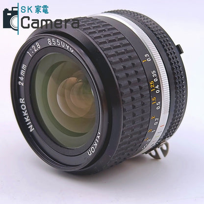 【中古】 Nikon NIKKOR 24ｍｍ F2.8 Ai-s SIC 箱付 シリアル一致 ニコン