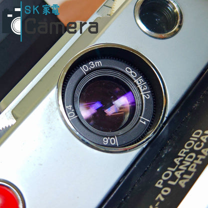 【中古】 POLAROID SX-70 LAND CAMERA ALPHA1 ポラロイド キャメルカラー ケース付 テスト用フィルムにて動作