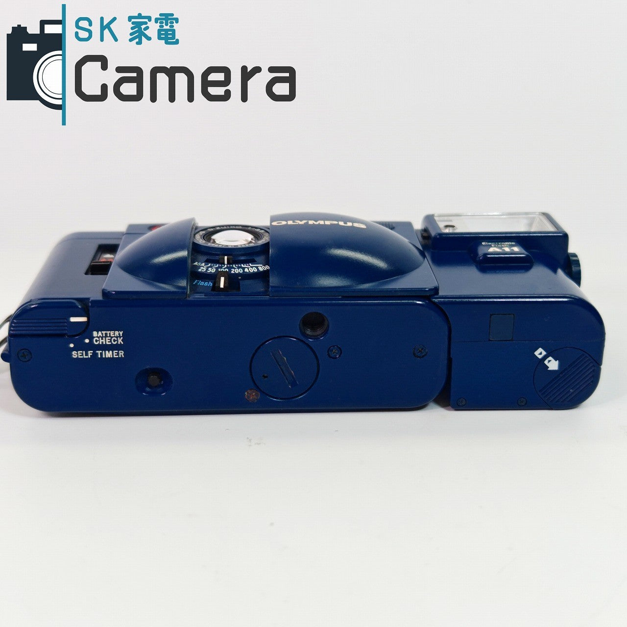 【中古】 OLYMPUS XA2 D.ZUIKO 35ｍｍ F3.5 A11 ストロボ付 ブルー オリンパス 青 動作品