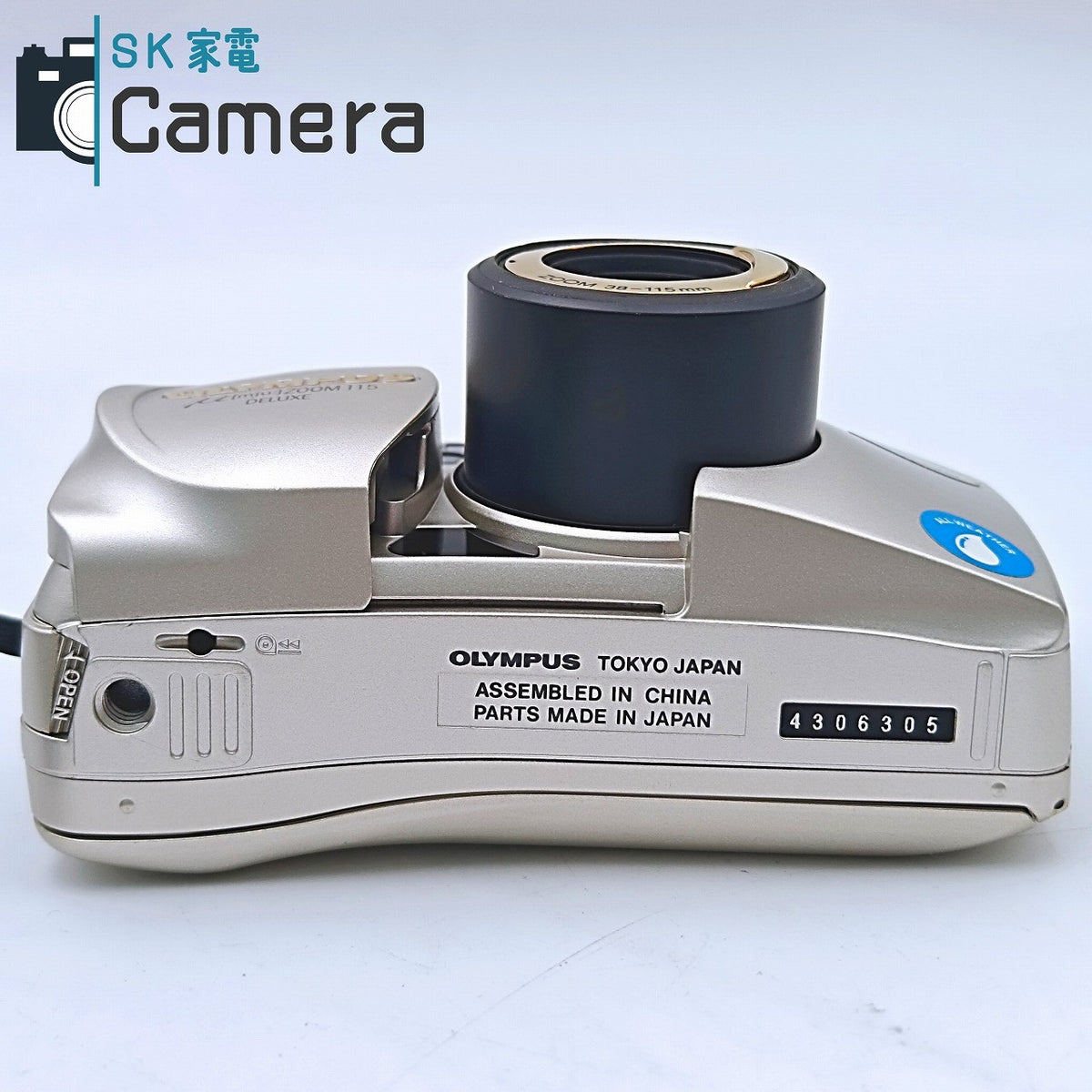 【中古】 OLYMPUS μ [mju:] ZOOM 115 DELUXE オリンパス ミュー 箱 専用三脚 箱 付 コンパクトフィルムカメラ