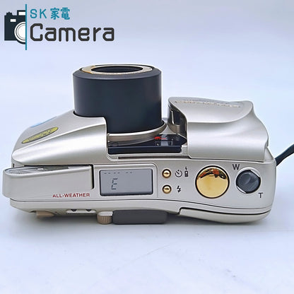 【中古】 OLYMPUS μ [mju:] ZOOM 115 DELUXE オリンパス ミュー 箱 専用三脚 箱 付 コンパクトフィルムカメラ