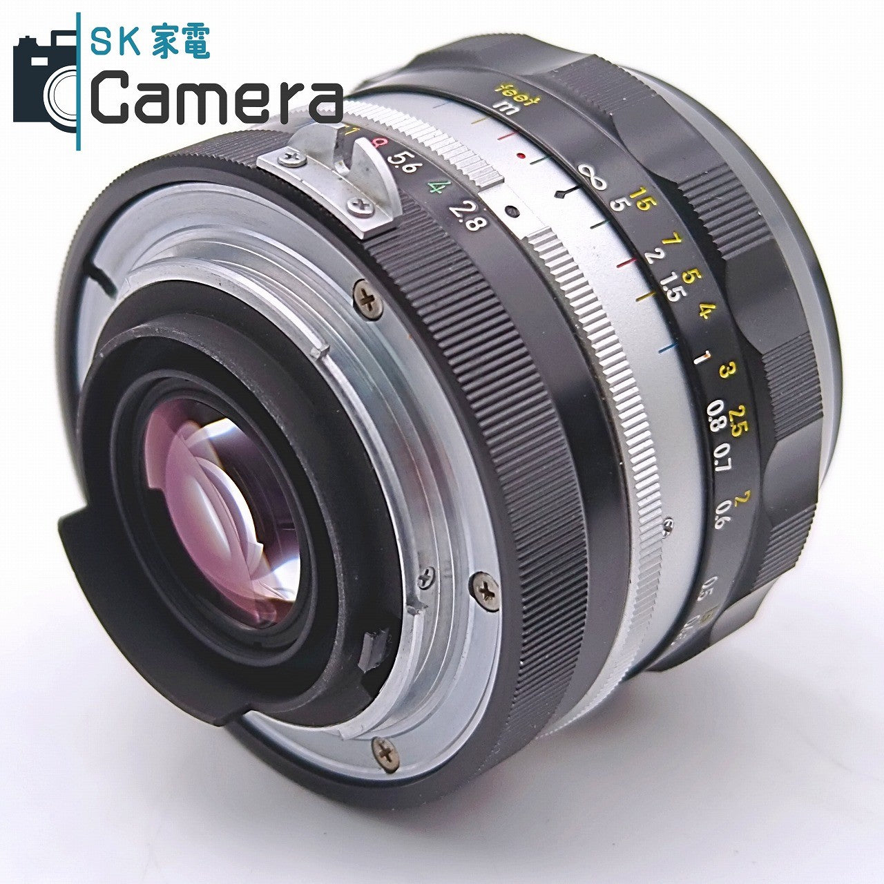 【中古】 Nikon NIKKOR-N・C Auto 24ｍｍ F2.8 非Ai ニコン HN-1 フード付き 美品