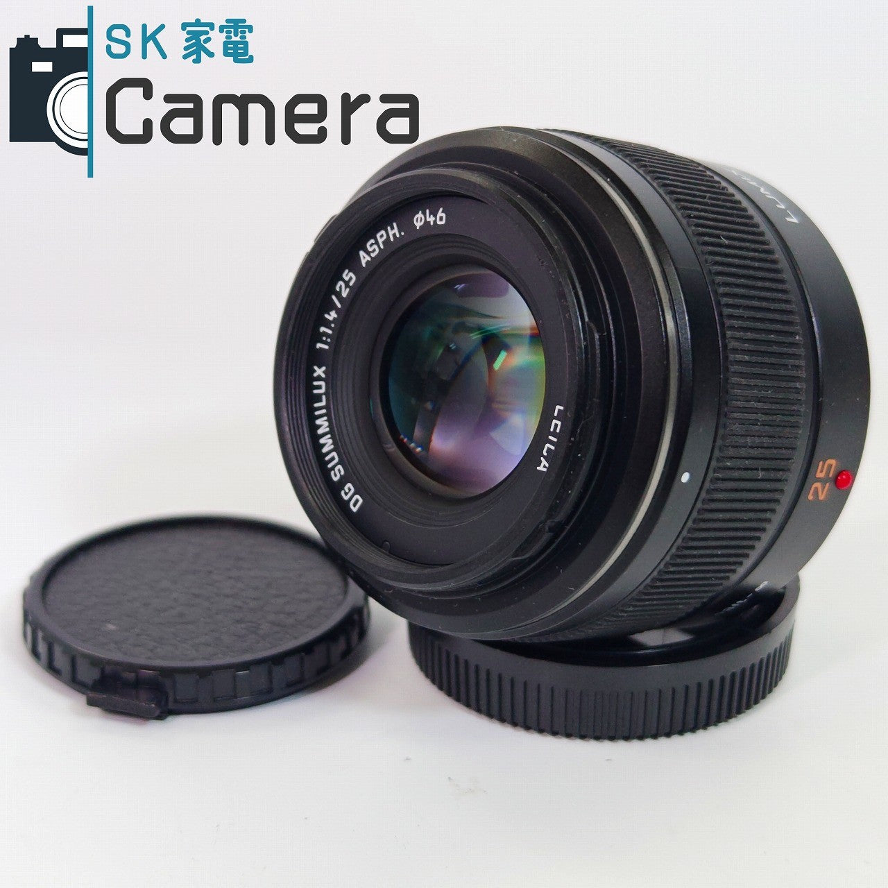 【中古】 LEICA DG SUMMILUX 25ｍｍ F1.4 ASPH. Panasonic H-X05 LUMIX マイクロフォーサーズ 美品 ライカ ルミックス パナソニック