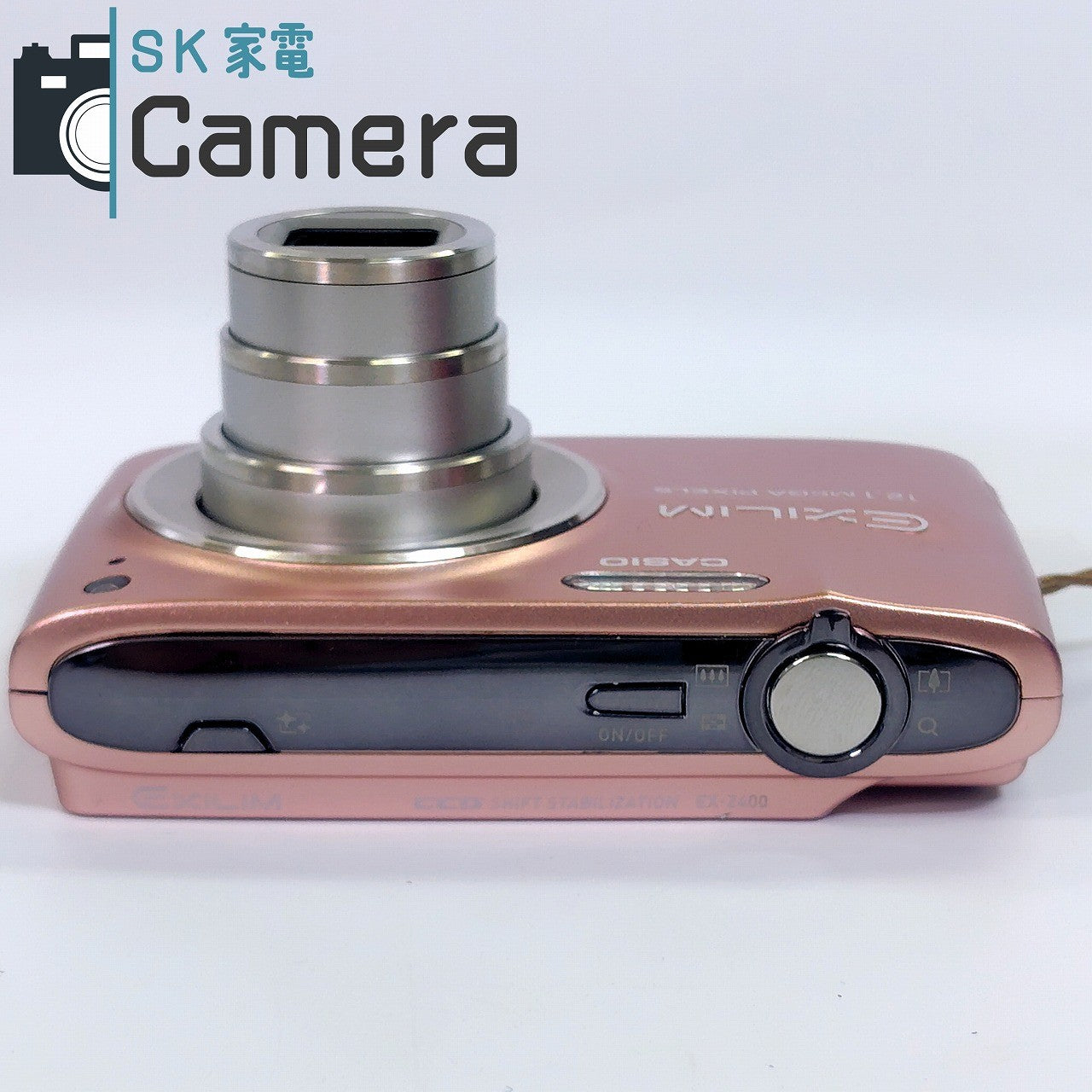 【中古】 CASIO EXILIM EX-Z400 CCD ピンク コンパクトデジタルカメラ 箱 説明書 充電器 電池 等付属 カシオ エクシリム