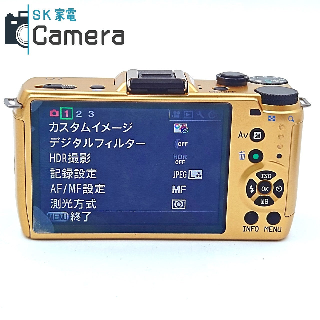【中古】 PENTAX Q7 GOLD SMC PENTAX 5-15ｍｍ F2.8-4.5 ED AL 02 STANDARD 15-45ｍｍ F2.8 ED 06 TELEPHOTO 電池 充電器付 ゴールド