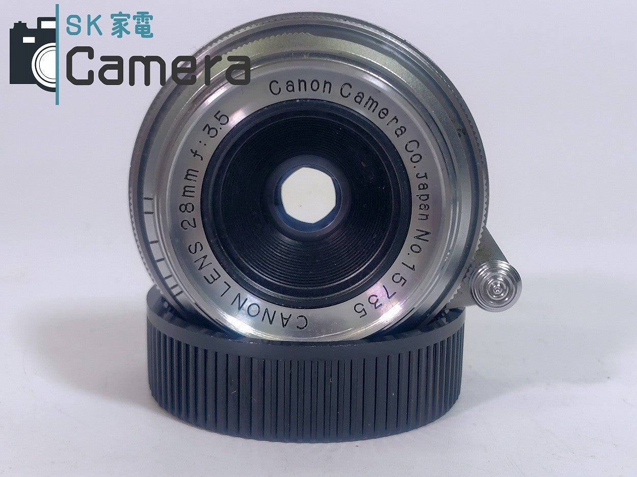 Canon LENS 28ｍｍ F3.5 L39 28ｍｍ ファインダー 付 2025年6月清掃済 キャノン