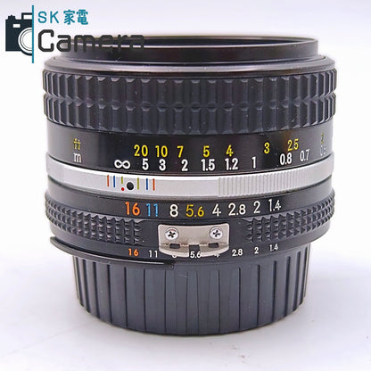 【中古】 Nikon NIKKOR 50ｍｍ F1.4 Ai-s ニコン キャップ フィルター付