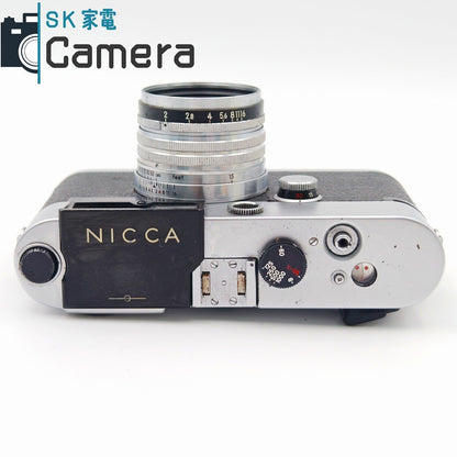 【中古】 NICCA IIIL NIKKOR-H 5cm F2 L39 2025年12月オーバーホール済 ニッカ 3L レンジファインダー 30日保証