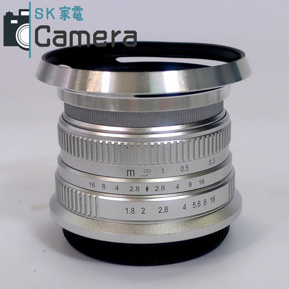 【中古】 HENGYIJIA 25ｍｍ F1.8 M4/3 マイクロフォーサーズ レンズ ヘンイージア フード付