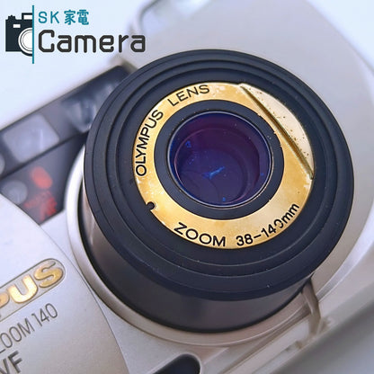 【中古】 OLYMPUS μ [mju:] ZOOM 140 VF 38-140ｍｍ オリンパス ミュー テスト用フィルムにて確認済 コンパクトフィルムカメラ