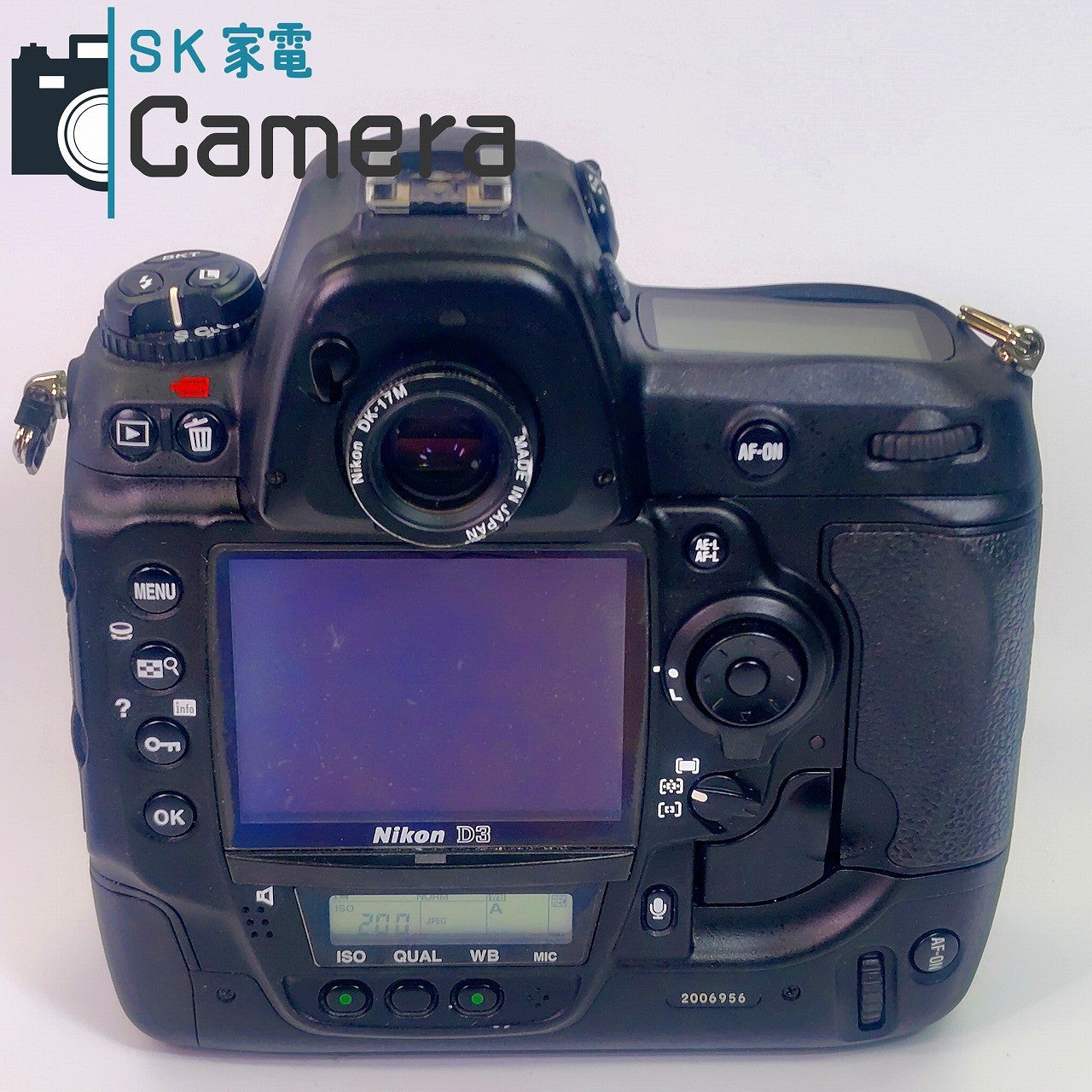 【中古】 Nikon D3 ボディ EN-EL4a 電池 付 良 ニコン