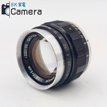 【中古】 CHIYODA KOGAKU SUPER ROKKOR 5cm F1.8 L39 フード付き 千代田光学