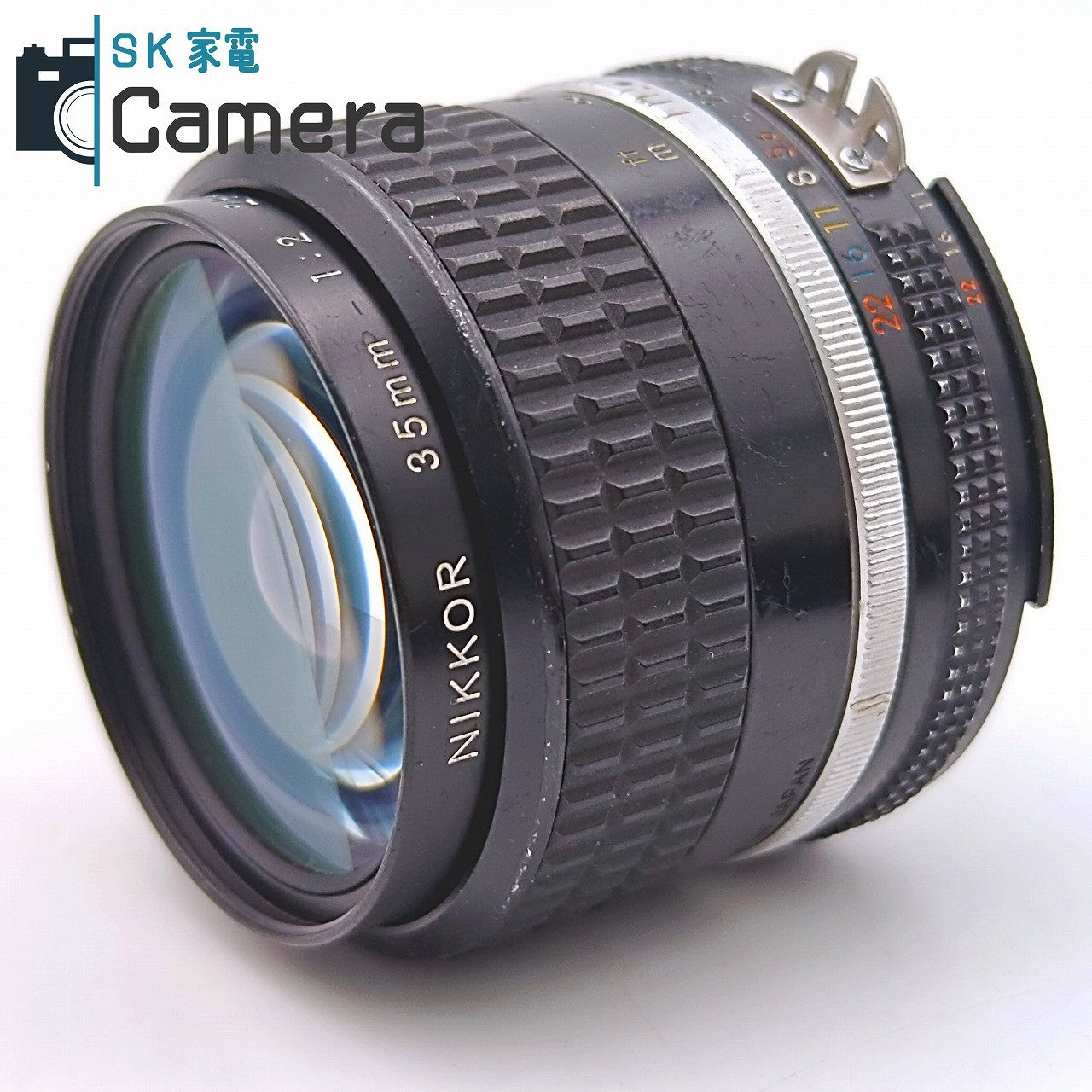 【中古】 Nikon NIKKOR 35ｍｍ F2 Ai-s HN-3 フード付き ニコン