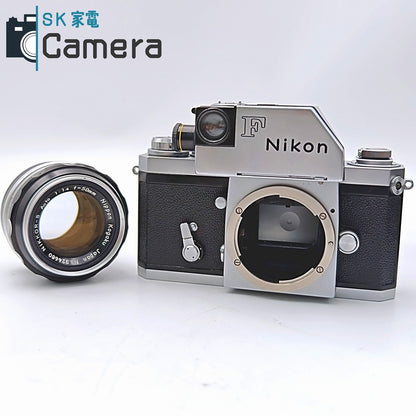 【中古】 Nikon F フォトミック NIKKOR-S Auto 50ｍｍ F1.4 PAT.PEND. 箱 説明書 フード付 Nikon Photomic 訳あり