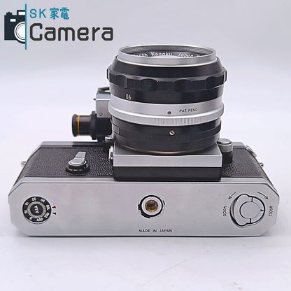 【中古】 Nikon F フォトミック NIKKOR-S Auto 50ｍｍ F1.4 PAT.PEND. 箱 説明書 フード付 Nikon Photomic 訳あり
