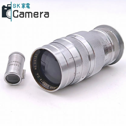 Canon SERENAR 135ｍｍ F4 L39 + 135ｍｍ ファインダー MADE IN OCCUPIED JAPAN 刻印リアキャップ 付 キャノン セレナ― オキュパイド 希少