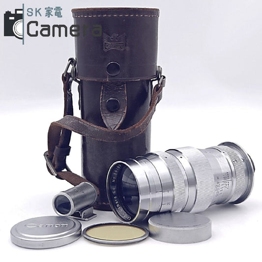 Canon SERENAR 135ｍｍ F4 L39 + 135ｍｍ ファインダー MADE IN OCCUPIED JAPAN 刻印リアキャップ 付 キャノン セレナ― オキュパイド 希少