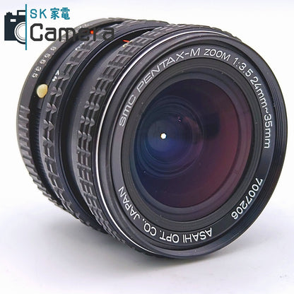 【中古】 PENTAX SMC PENTAX-M ZOOM 24-35ｍｍ F3.5 Kマウント ペンタックス キャップ フィルター付