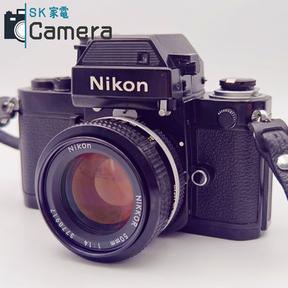 【中古】 NIKON F2 フォトミックSB DP-3 + NEW NIKKOR 50ｍｍ F1.4 非Ai セット ケース付